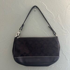 Coach Black and Brown Shoulder Bag